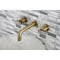 Kingston Brass KS8123CKL Two-Handle Wall Mount Bathroom Faucet, Antique Brass KS8123CKL - alternate 2